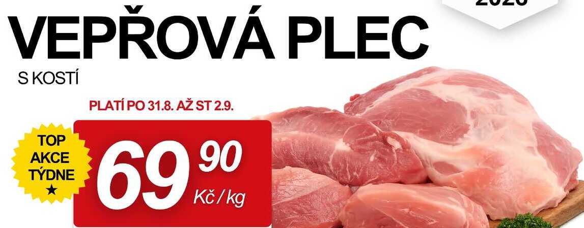  Vepřová plec s kostí, 1 kg