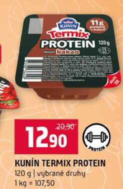 KUNIN TERMIX PROTEIN 120 g vybrané druhy 