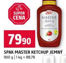SPAK MASTER KETCHUP JEMNÝ 900 g