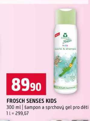 FROSCH SENSES KIDS 300 ml šampon a sprchový gel pro děti
