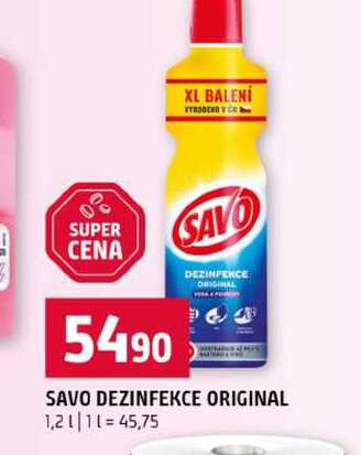 SAVO DEZINFEKCE ORIGINAL 1,2l