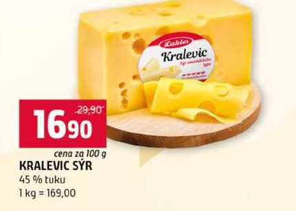 KRALEVIC SÝR 45% tuku 100g