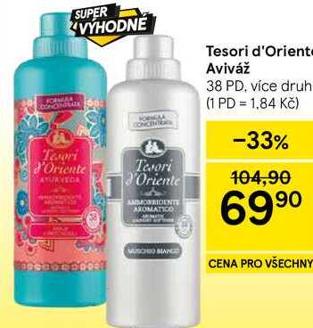 Tesori d'Oriente Aviváž, 38 PD, více druhů