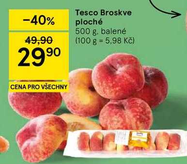 Tesco Broskve ploché, 500 g