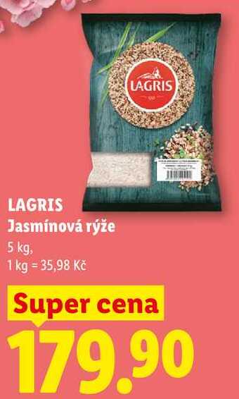 LAGRIS Jasmínová rýže, 5 kg
