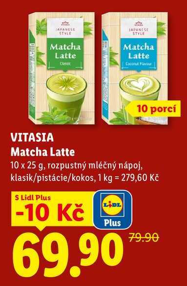 VITASIA Matcha Latte, 10 x 25 g