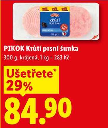 PIKOK Krůtí prsní šunka, 300 g