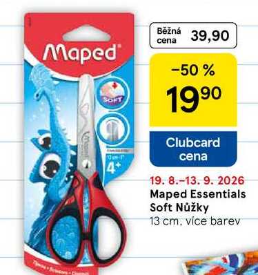 Maped Essentials Soft Nůžky, 13 cm, více barev