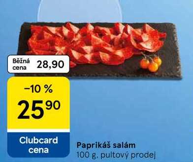 Paprikáš salám, 100 g