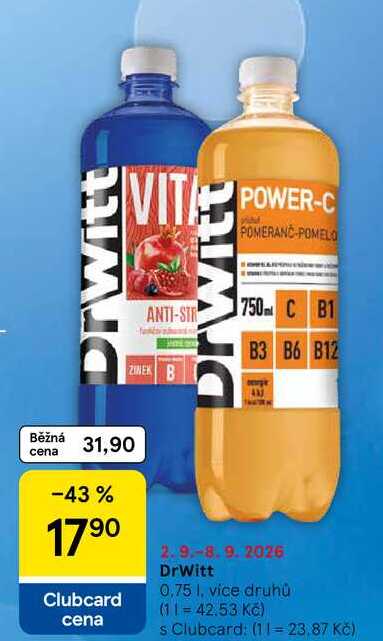 DrWitt, 0,75 l, více druhů