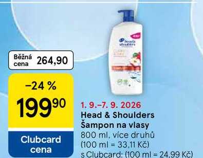 Head & Shoulders Šampon na vlasy, 800 ml, více druhů