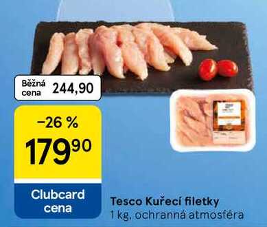 Tesco Kuřecí filetky, 1 kg