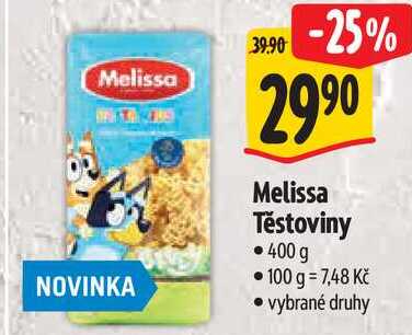 Melissa Těstoviny, 400 g 