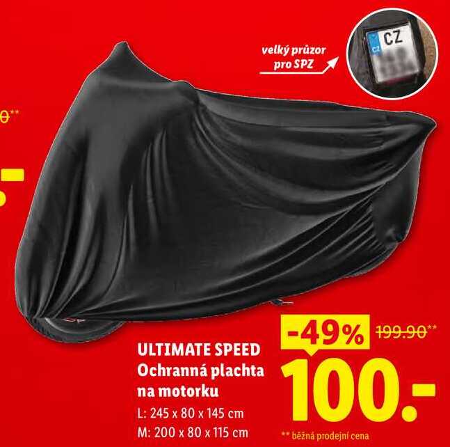 ULTIMATE SPEED Ochranná plachta na motorku