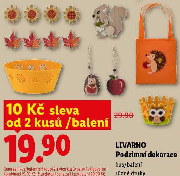 LIVARNO Podzimní dekorace kus/balení