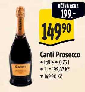Canti Prosecco, 0,75 l