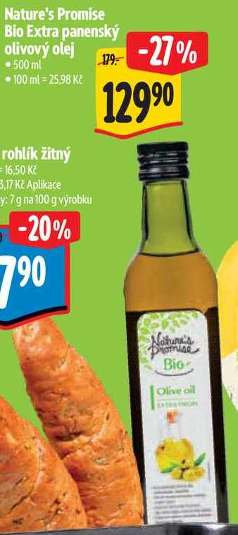 Nature's Promise Bio Extra panenský olivový olej, 500 ml