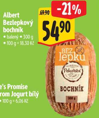 Albert Bezlepkový bochník, 300 g