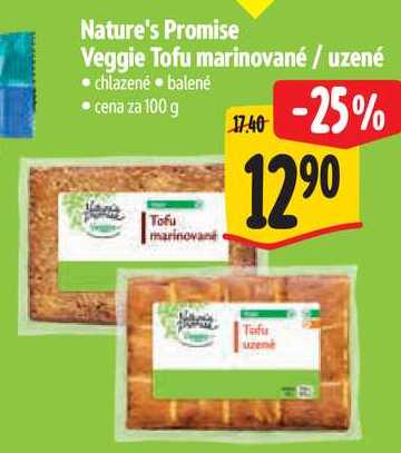 Nature's Promise Veggie Tofu marinované / uzené, cena za 100g 