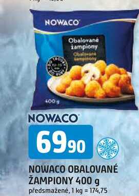NOWACO OBALOVANÉ ŽAMPIONY 400 g