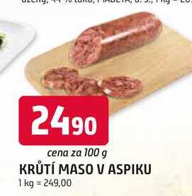 KRŮTÍ MASO V ASPIKU 100 g