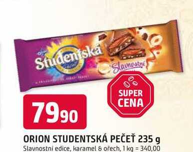 ORION STUDENTSKÁ PEČEŤ 235 g Slavnostní edice