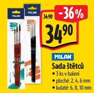 Sada štětců, 3 ks