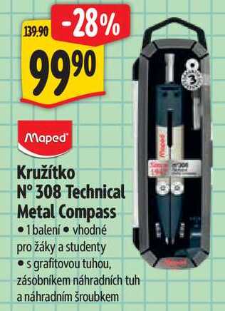 Kružítko N° 308 Technical Metal Compass