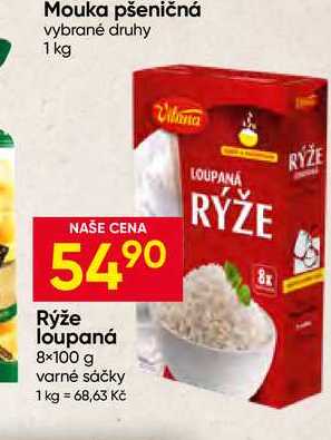 Vitana Rýže loupaná 8×100 g varné sáčky