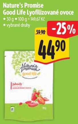 Nature's Promise Good Life Lyofilizované ovoce, 30 g