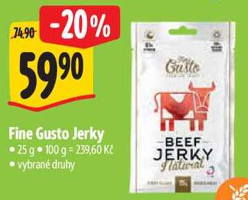Fine Gusto Jerky, 25 g