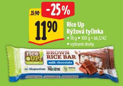 Rice Up Rýžová tyčinka, 18 g