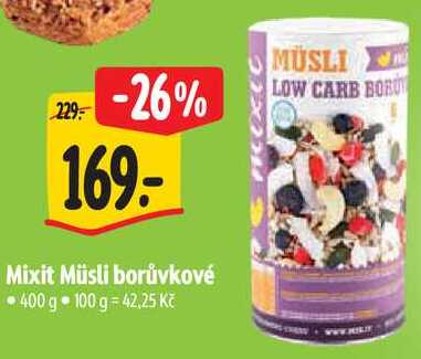 Mixit Müsli borůvkové, 400 g