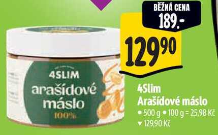 4Slim Arašídové máslo, 500 g