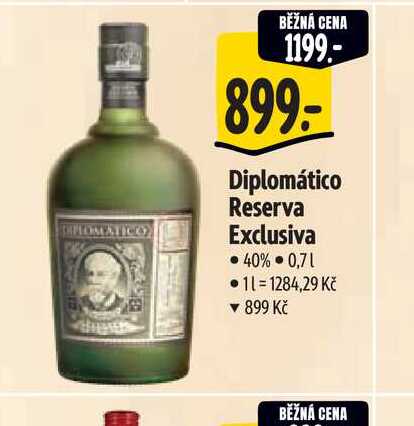   Diplomático Reserva Exclusiva 40% 0,7 l