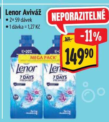Lenor Aviváž  2×59 dávek  