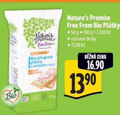Nature's Promise Free From Bio Plátky, 50 g 