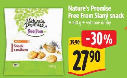 Nature's Promise Free From Slaný snack, 100 g