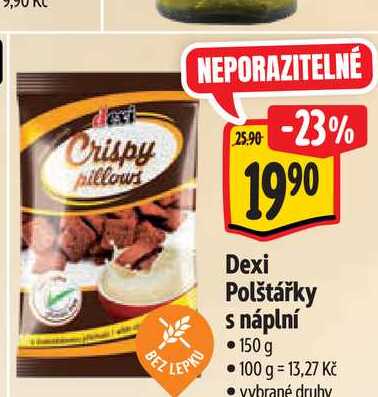 Dexi Polštářky s náplní 150 g