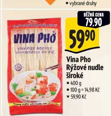  Vina Pho Rýžové nudle široké 400 g 