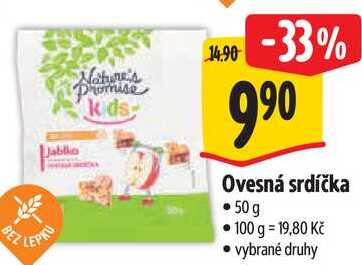 Ovesná srdíčka, 50 g