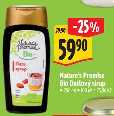 Nature's Promise Bio Datlový sirup, 250 ml