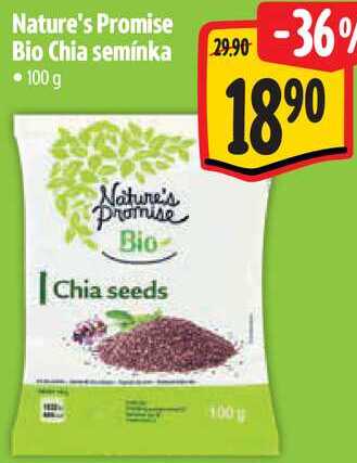 Nature's Promise Bio Chia semínka, 100 g