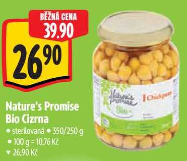 Nature's Promise Bio Cizrna, 350/250 g