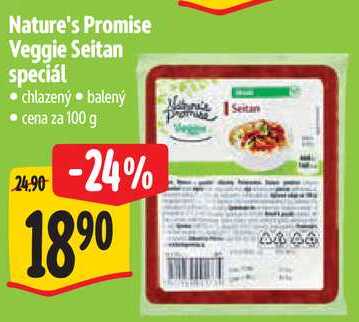 Nature's Promise Veggie Seitan speciál, cena za 100 g  