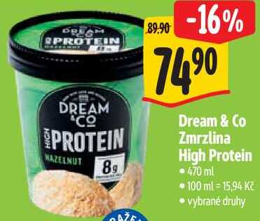 Dream & Co Zmrzlina High Protein, 470 ml
