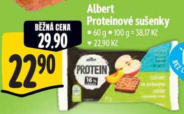 Albert Proteinové sušenky, 60 g