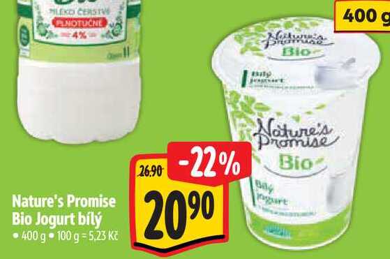 Nature's Promise Bio Jogurt bílý, 400 g