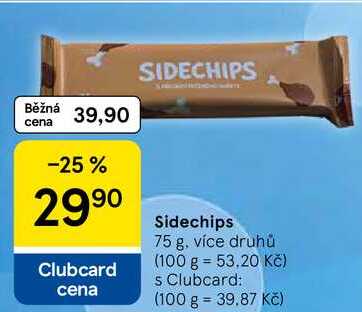 Sidechips, 75 g, více druhů
