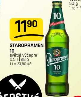 STAROPRAMEN 10 světlé výčepní 0,5l